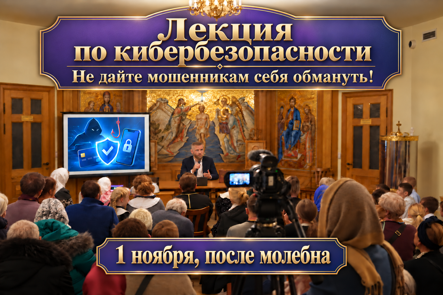 Приглашаем на лекцию по кибербезопасности 1 ноября после молебна