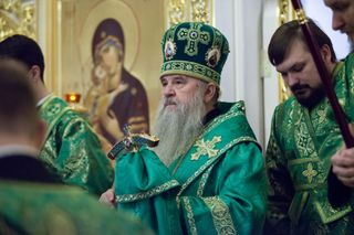 Митрополит Варсонофий совершил Всенощное бдение в храме святой Ксении Петербургской