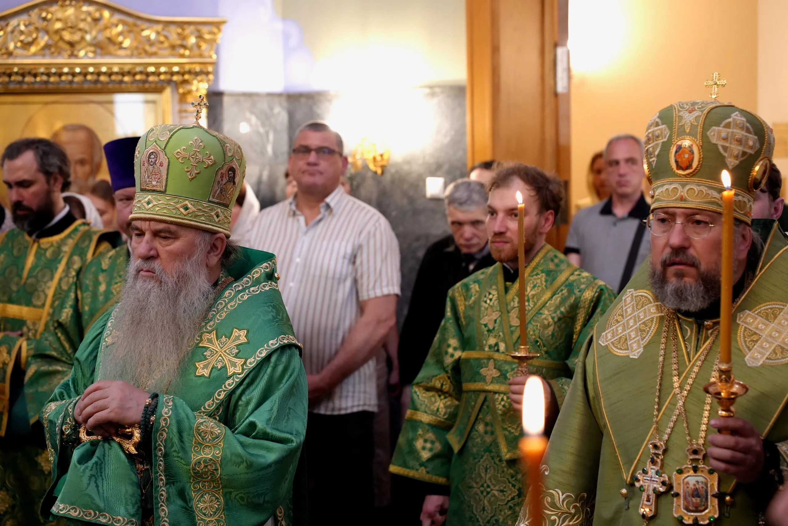 Митрополит Варсонофий совершил Всенощное бдение в храме Ксении Блаженной