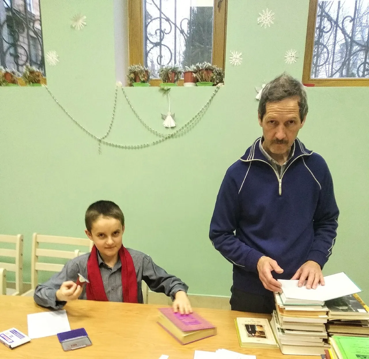 Об истории библиотеки храма