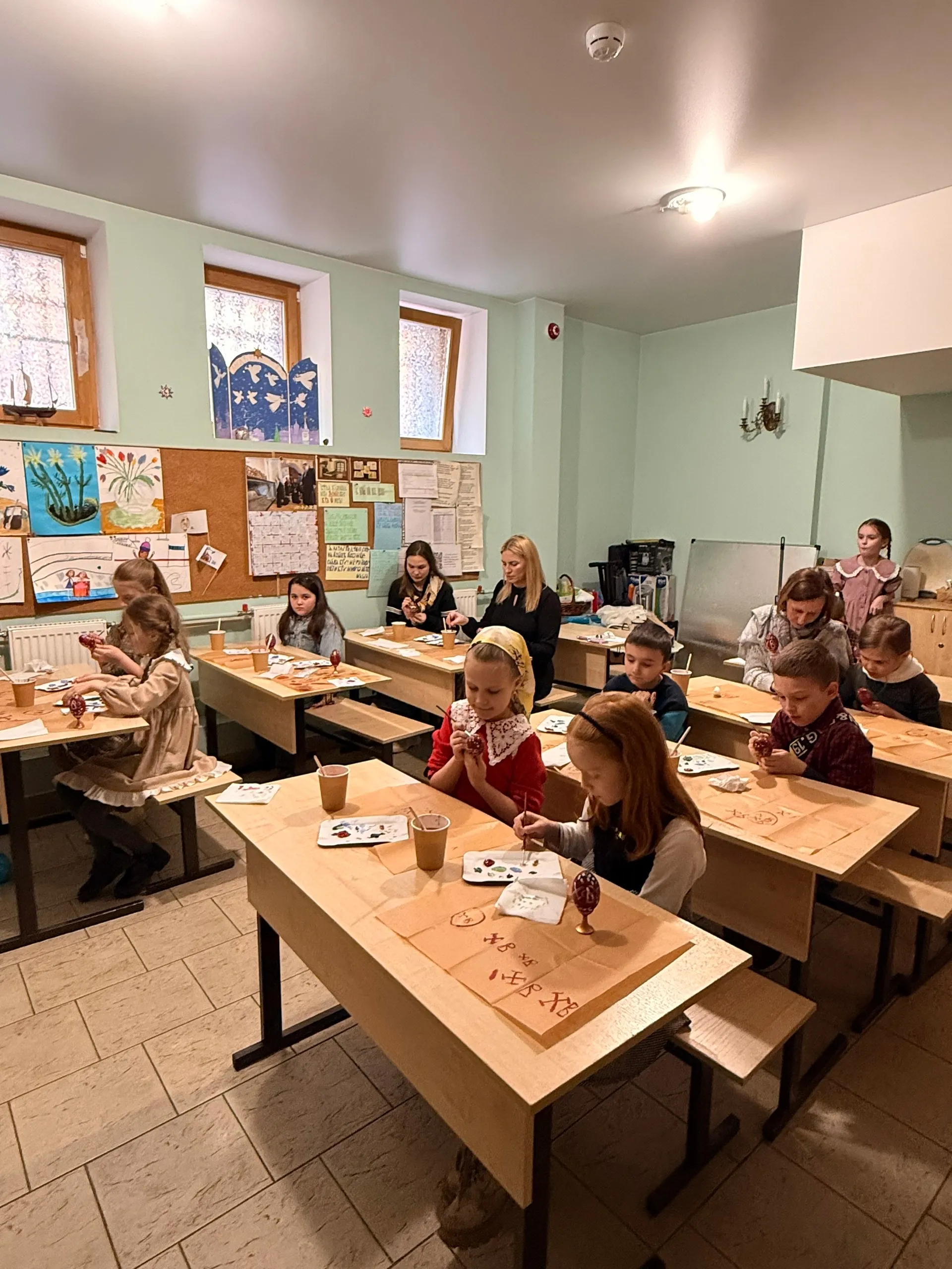 Состоялся пасхальный мастер-класс для школьников