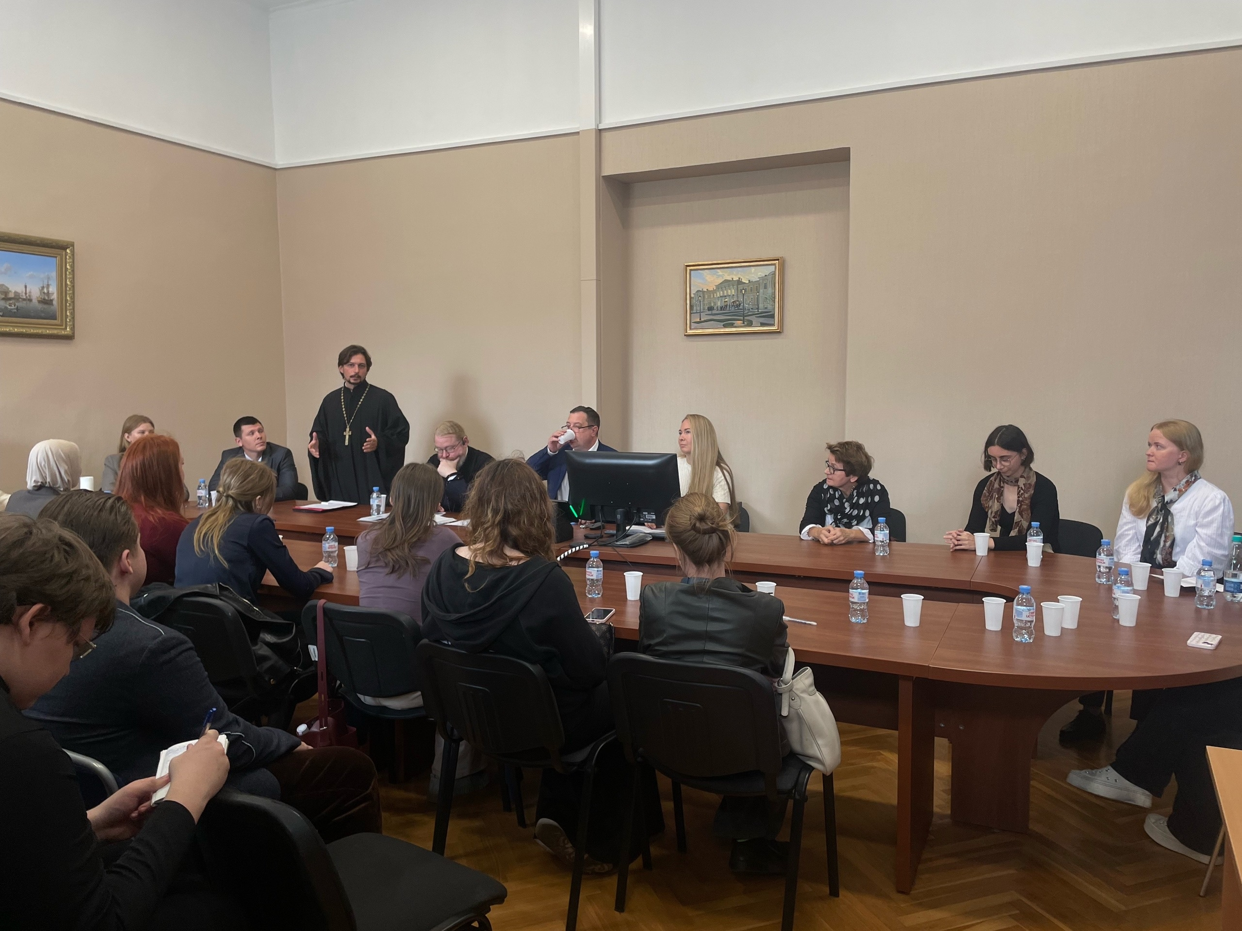 Встреча отца Вадима Петрова с первокурсниками в СПбГУ