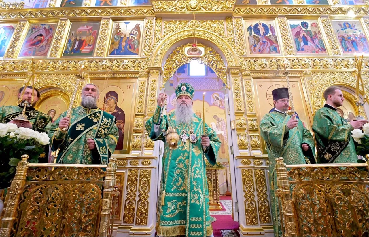 Митрополит Варсонофий совершил Всенощное бдение в нашем храме